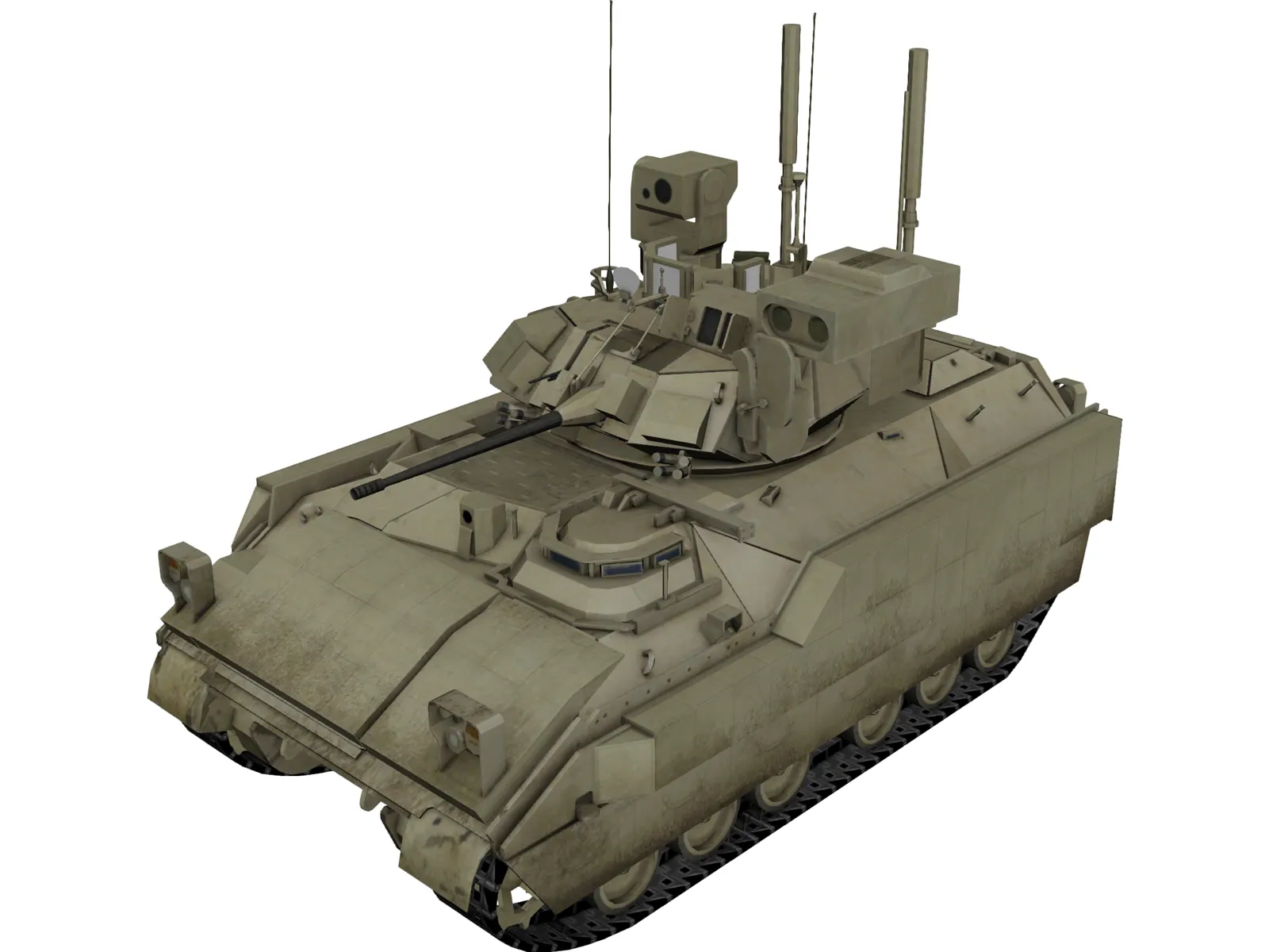 M2A3 Bradley with ERA 3D Model