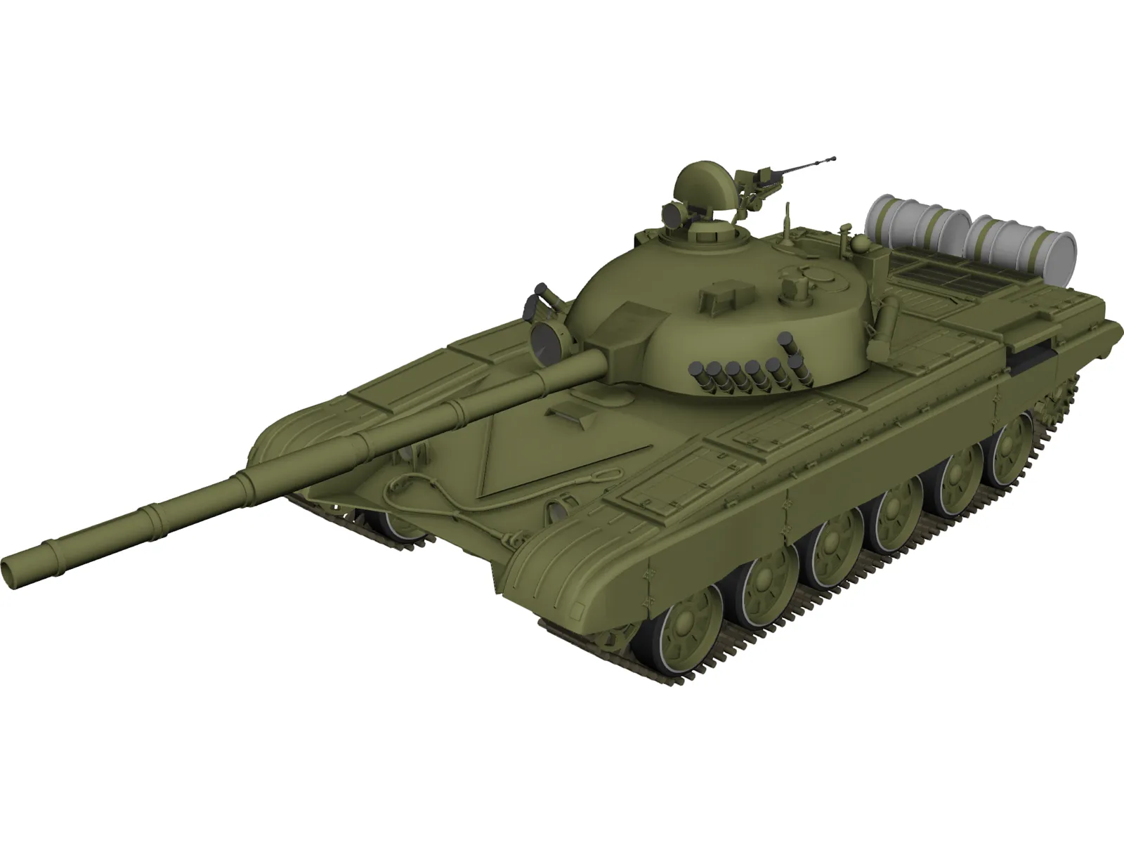 T-72 Tank 3D Model