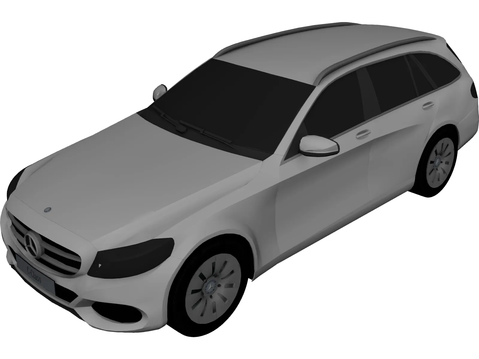 Mercedes-Benz C-Class Estate (2014) 3D Model