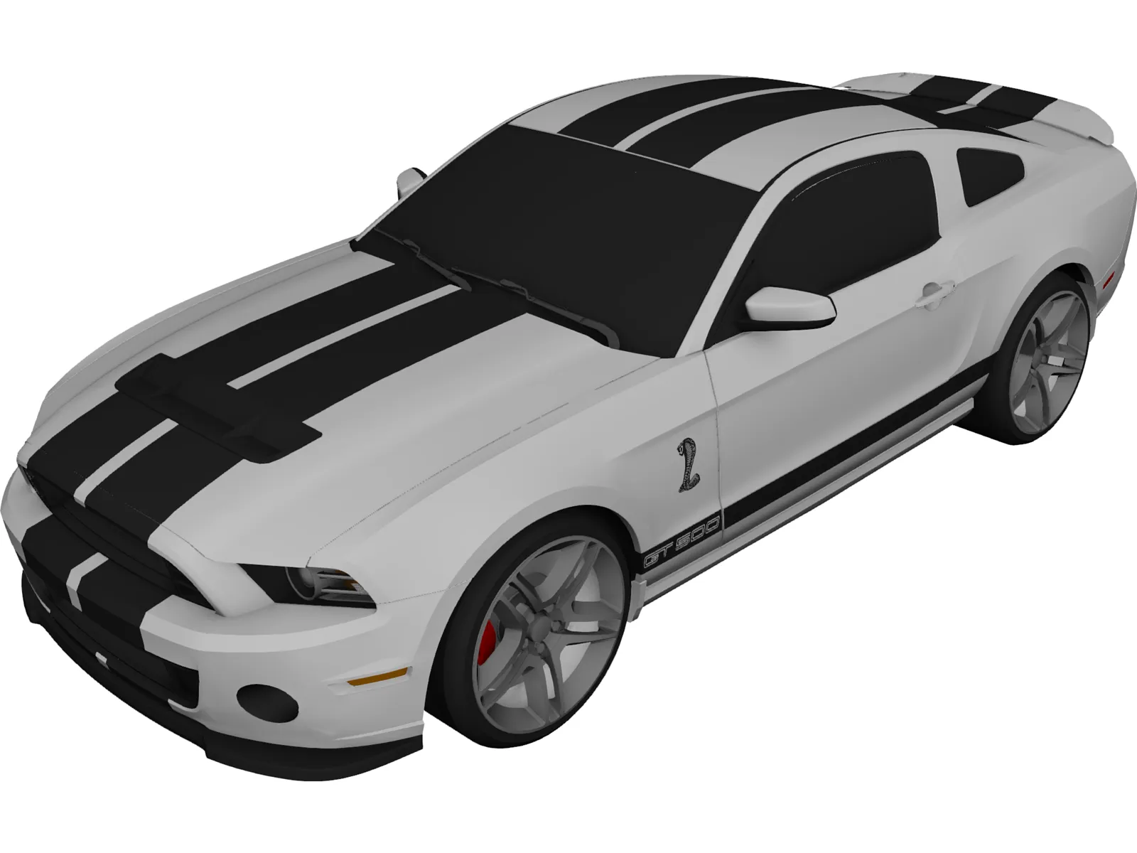 Ford Mustang Shelby GT500 3D Model