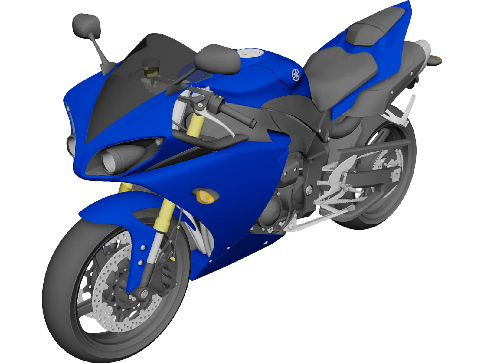 Yamaha R1 (2010) 3D Model