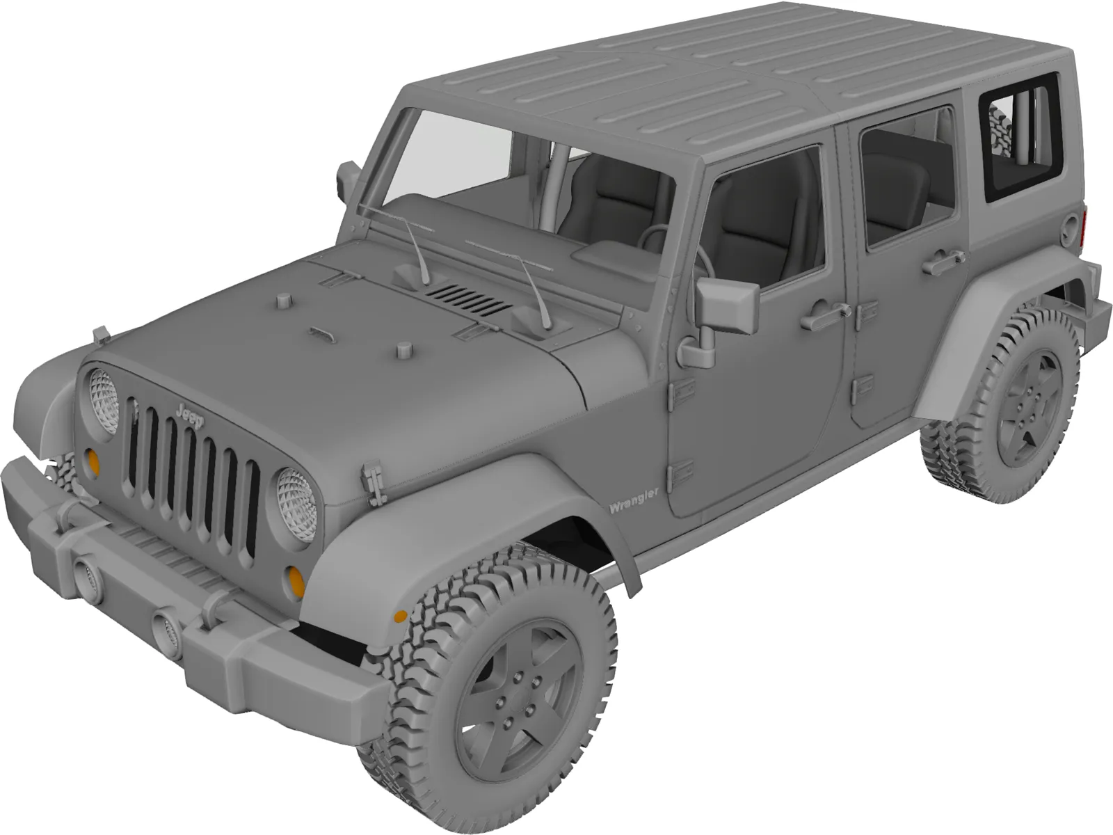 Jeep Wrangler Unlimited 3D Model