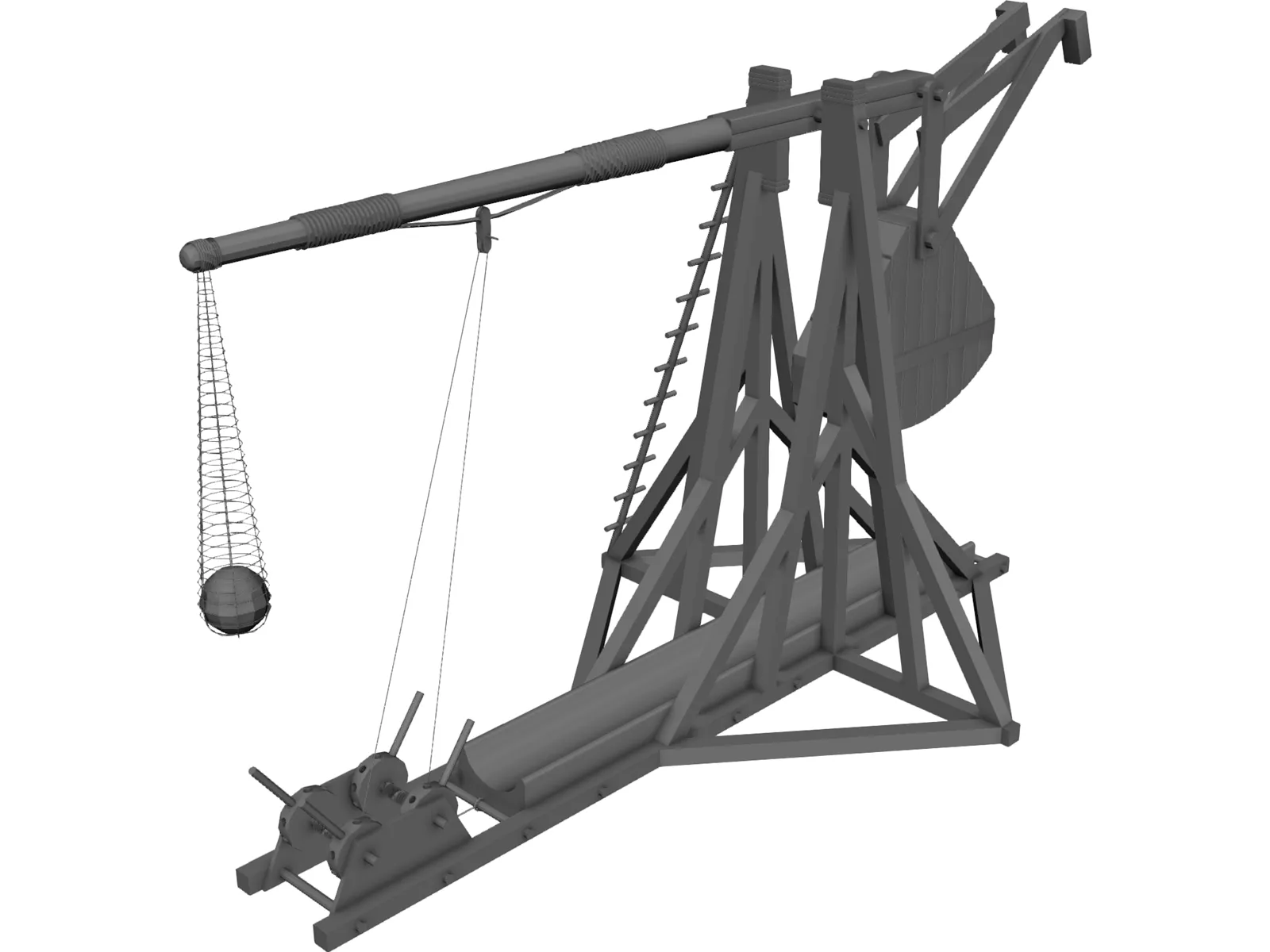 Trebuchet 3D Model