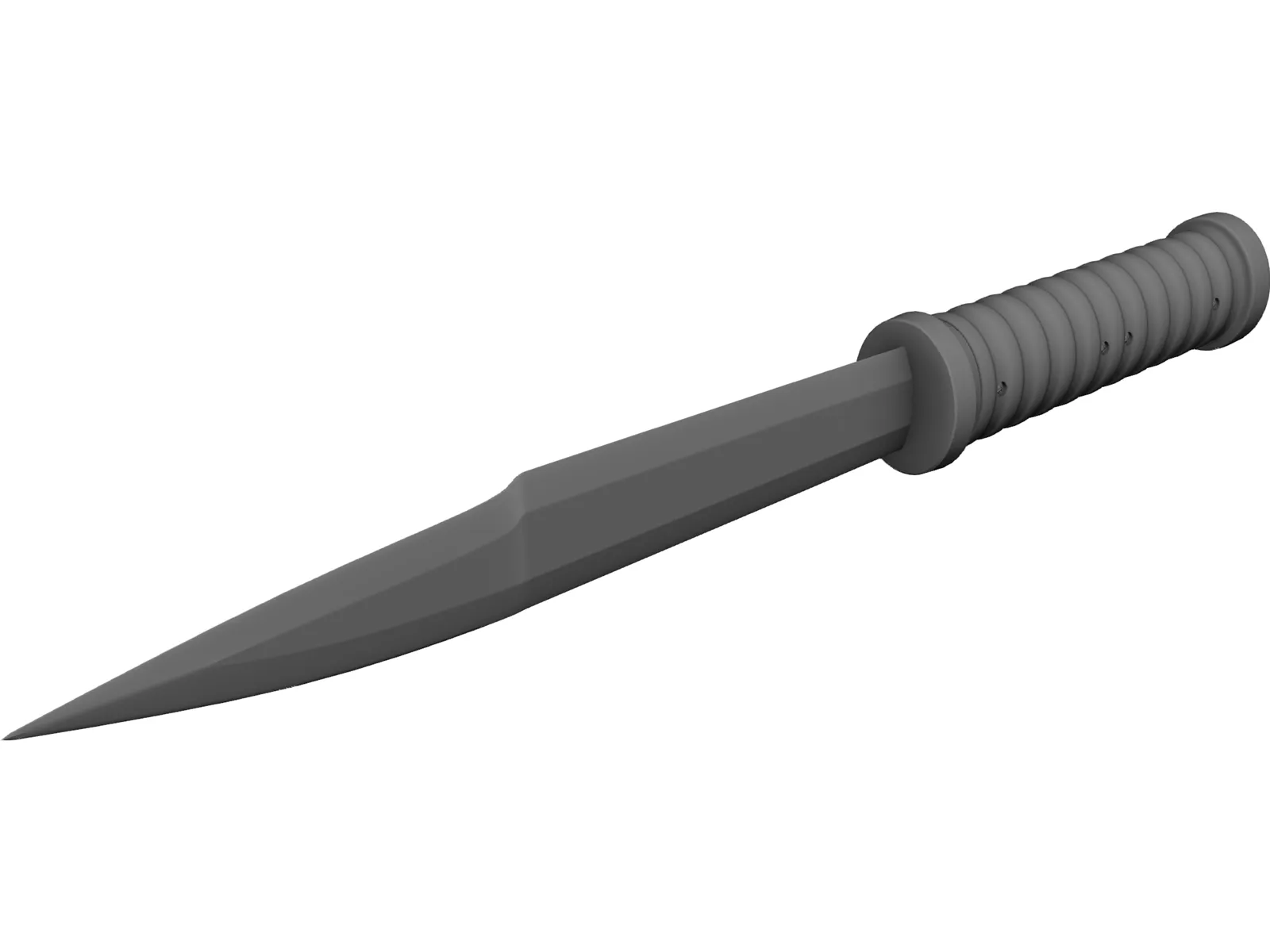 Tactical Knife 3D Model