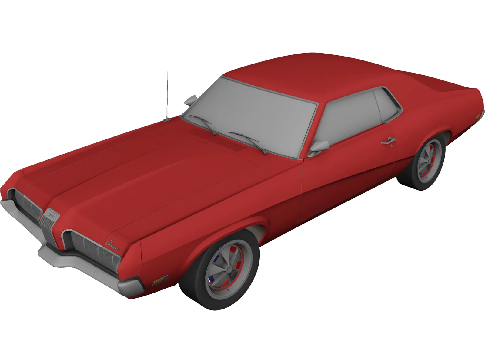 Mercury Cougar 3D Model