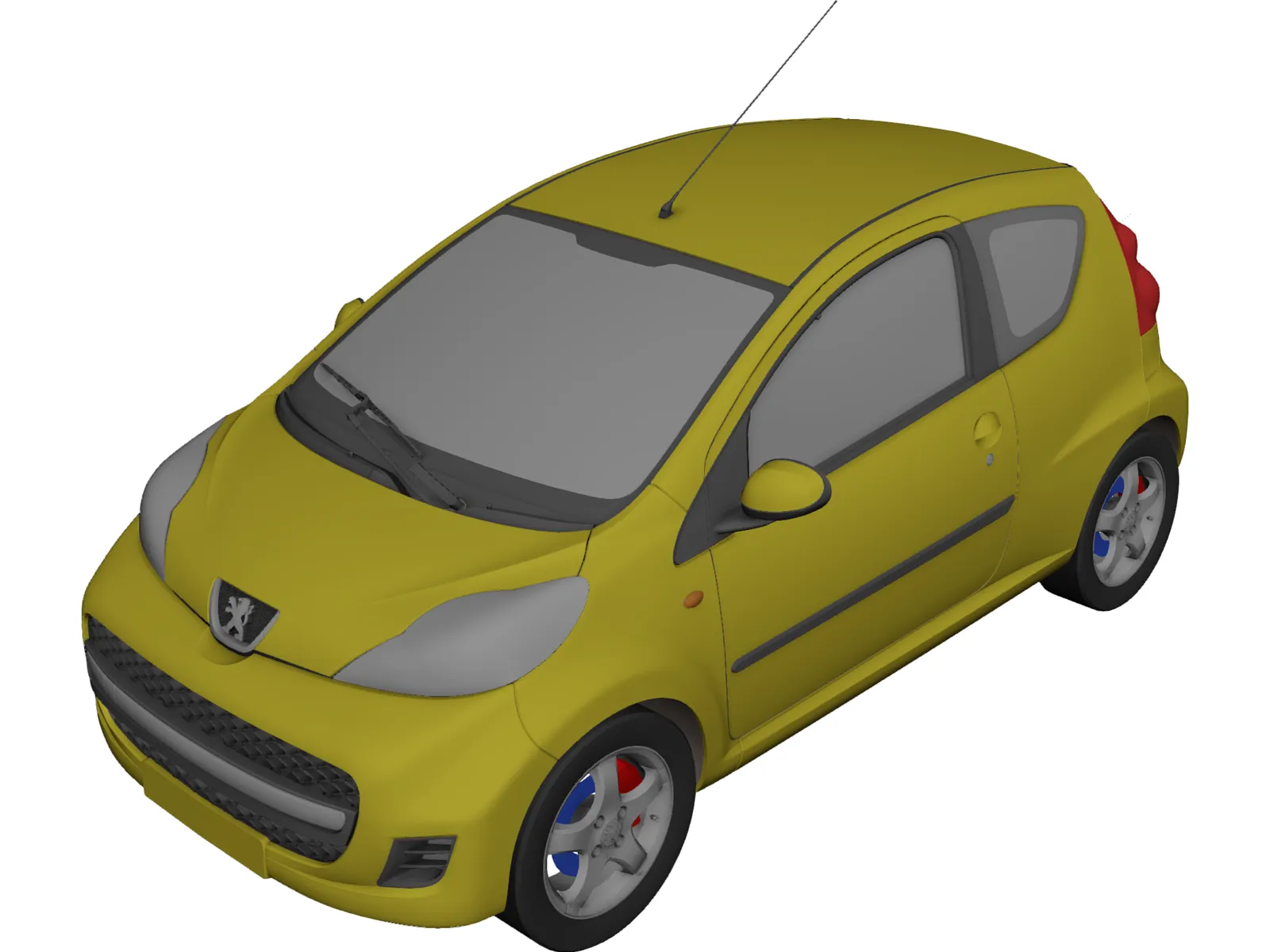 Peugeot 107 3D Model - 3DCADBrowser