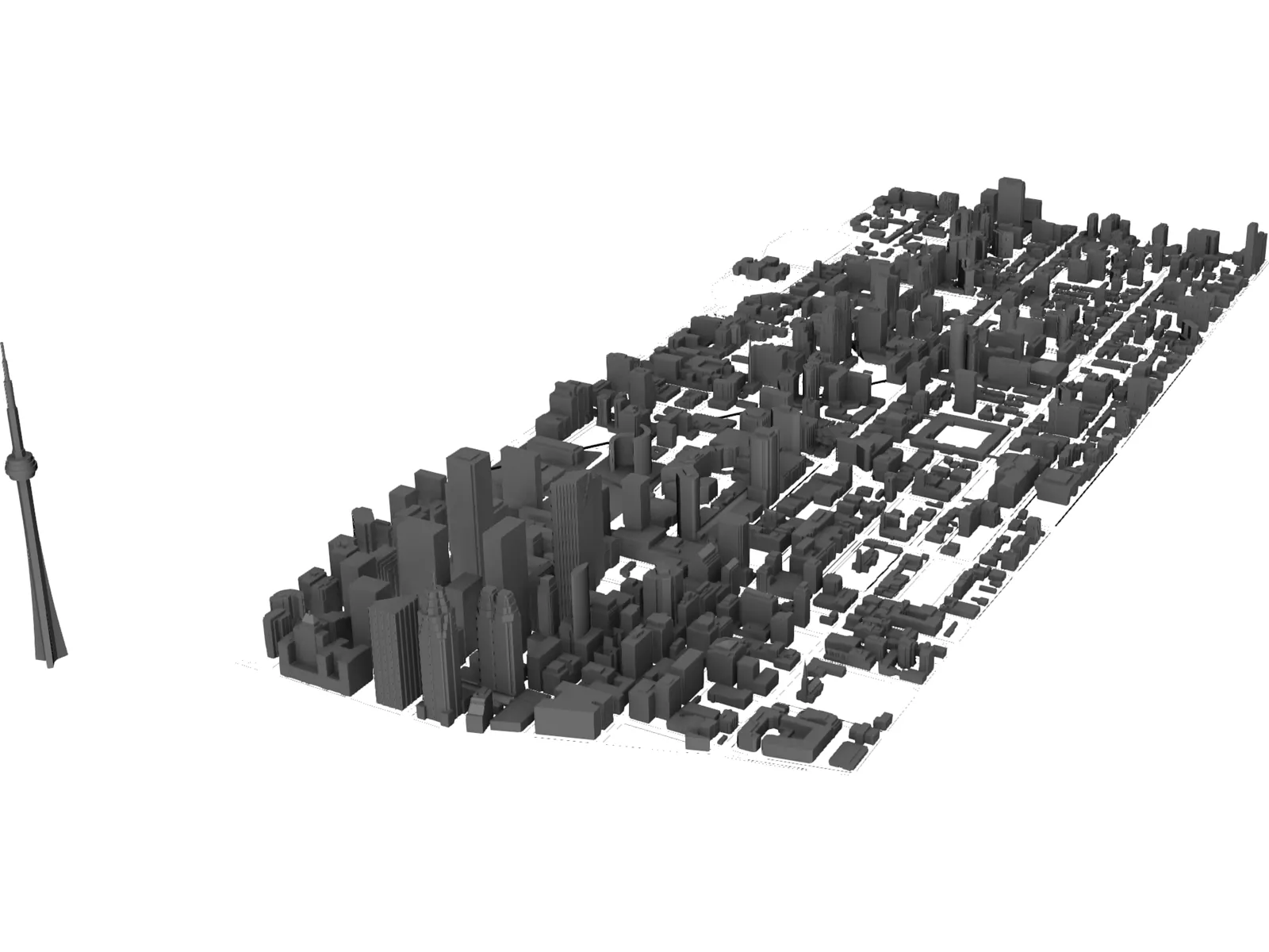 Toronto City Block 3D Model