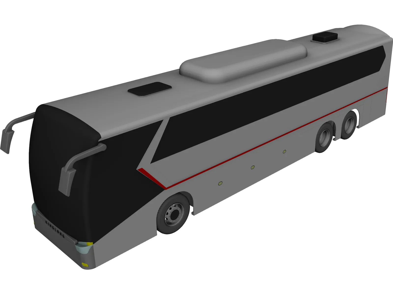 King Long Bus 3D Model