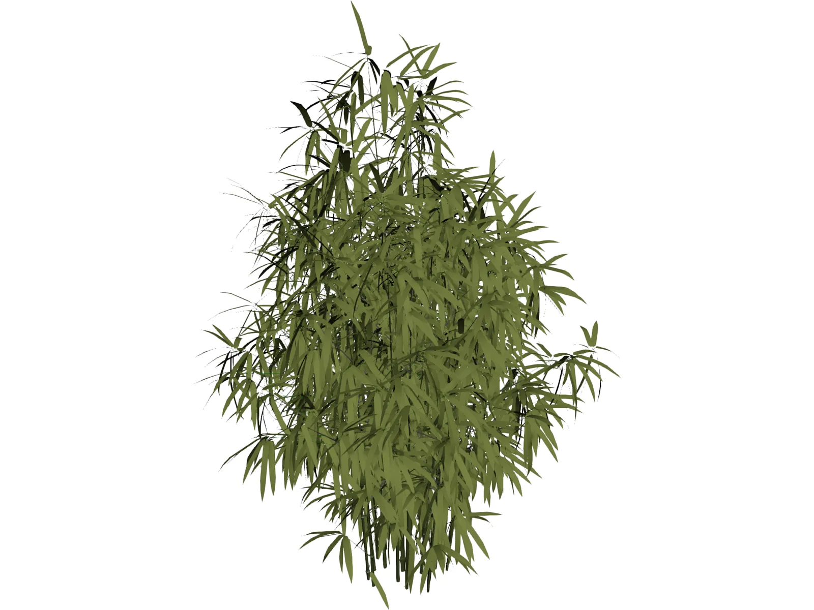 Bamboo Cluster Small 3D Model