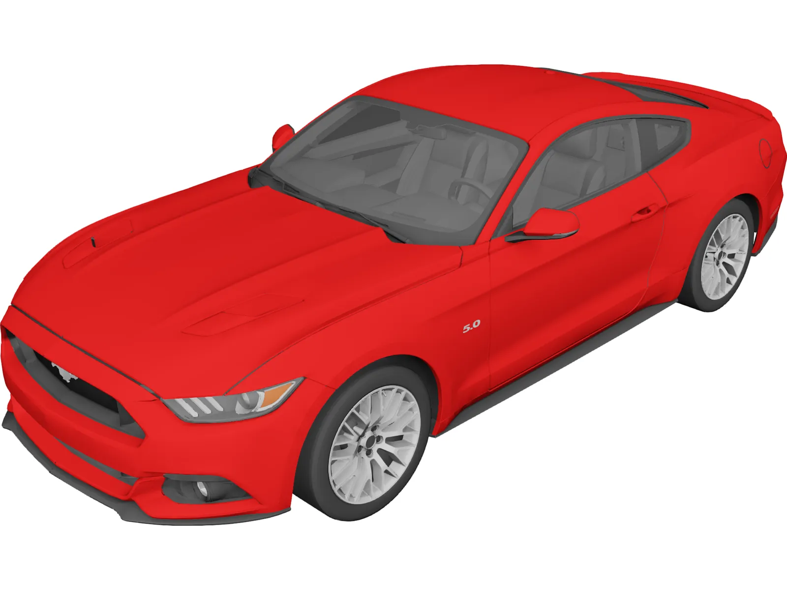 Ford Mustang GT (2015) 3D Model