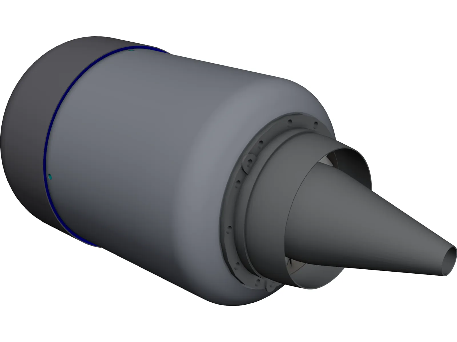 KJ-66 Jet engine 3D Model