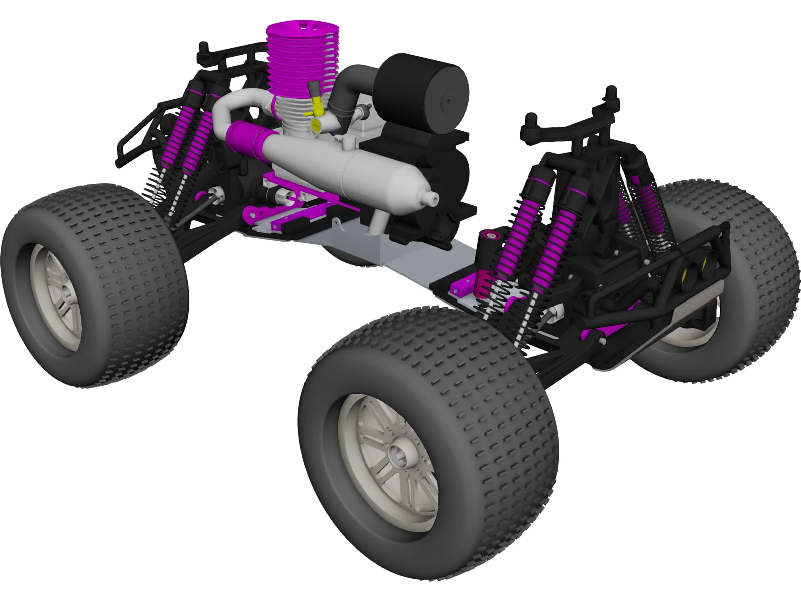 HPI RC Monster Truck Car 3D Model