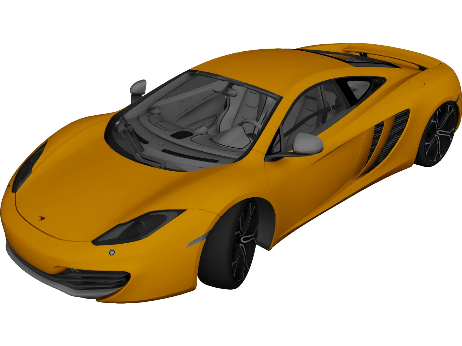 McLaren MP4-12C (2012) 3D Model