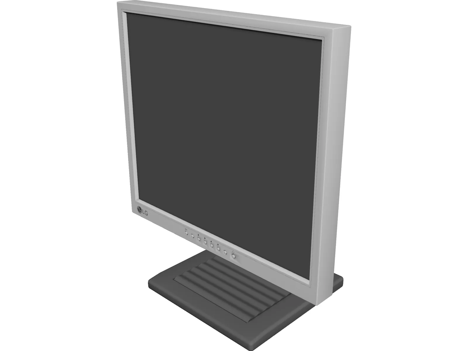 LG LCD Computer Monitor 3D Model