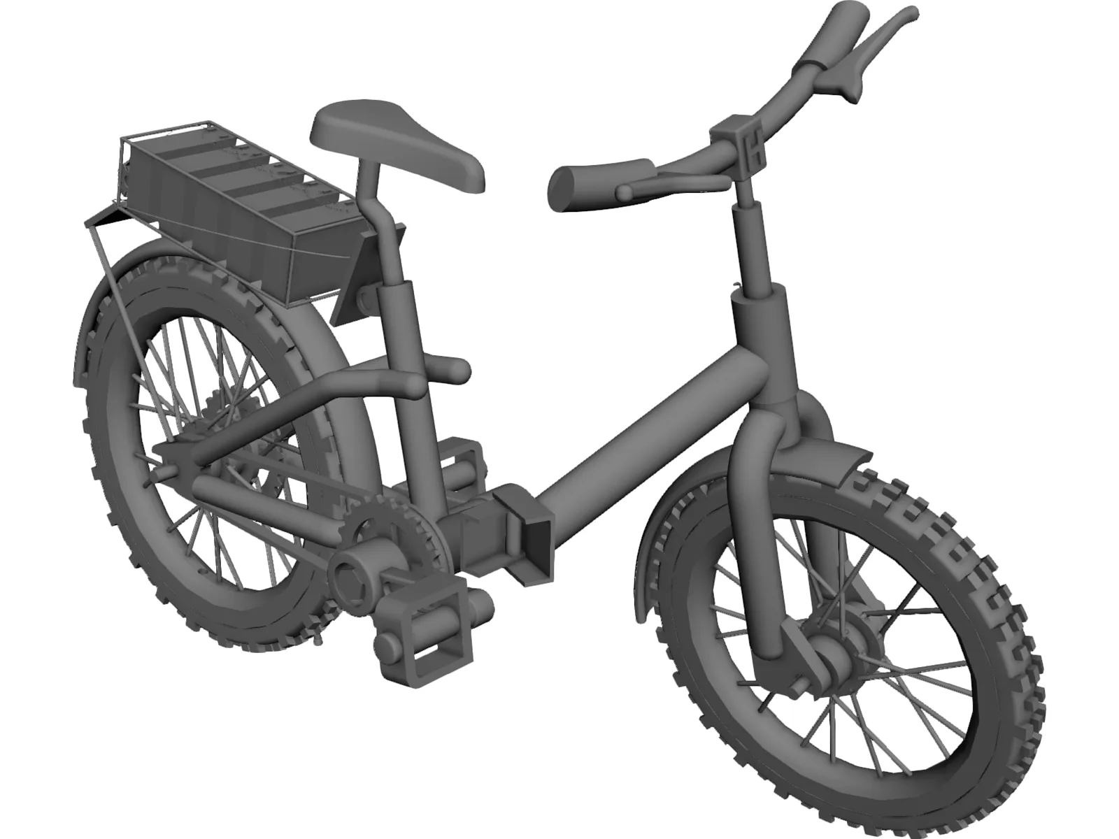 Bicycle Folding 3D Model