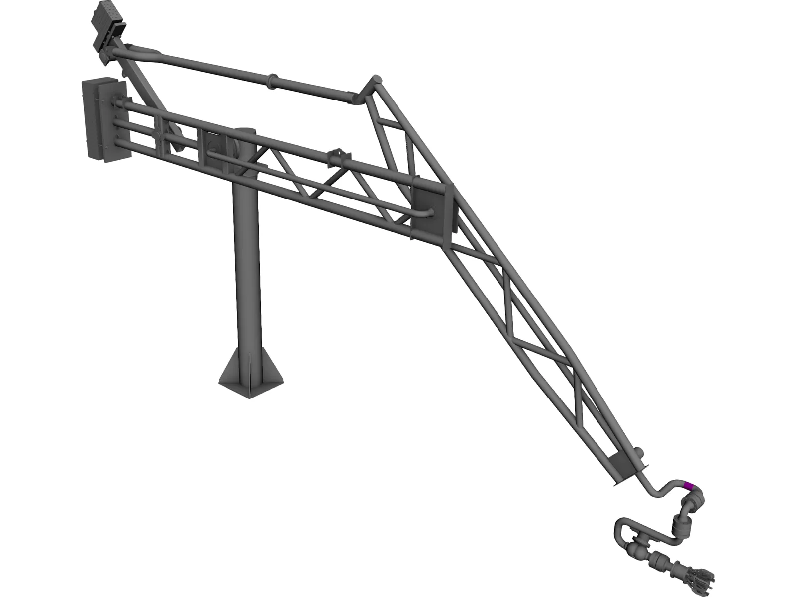 Marine Loading Arm 3D Model