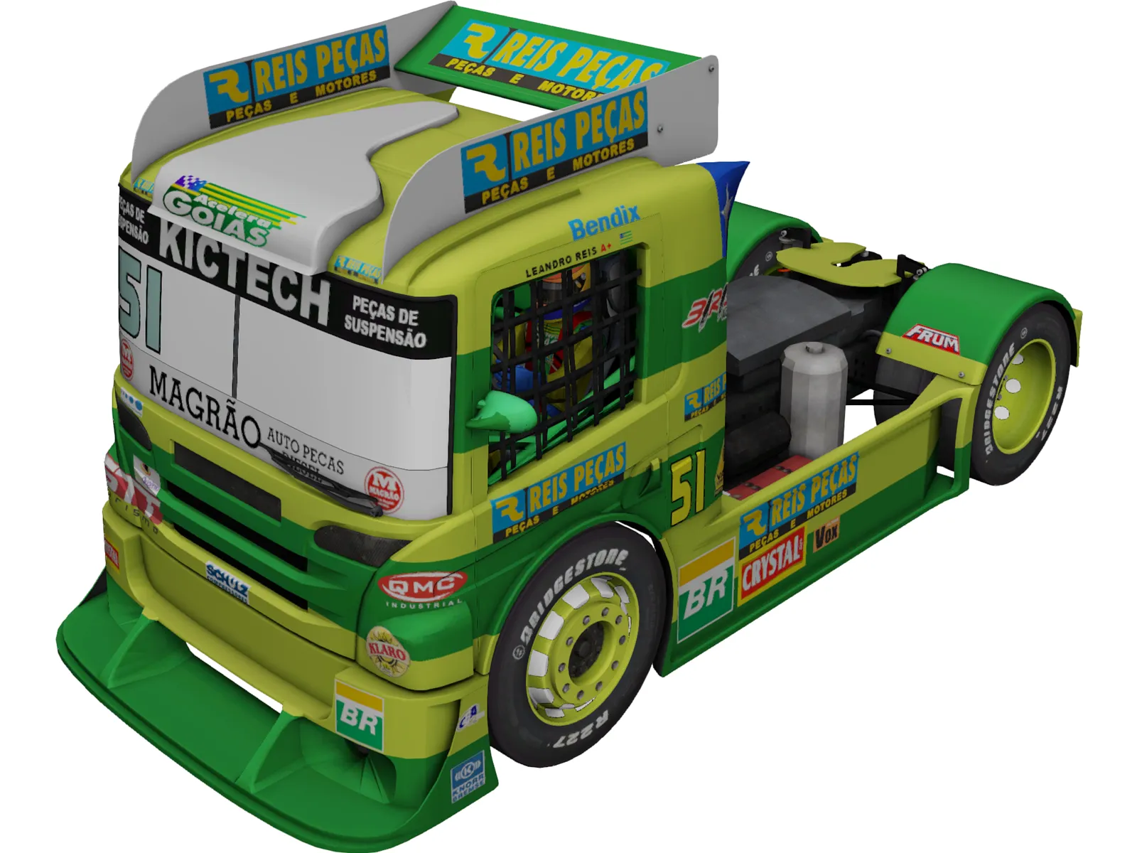 Scania G470 Original Reis Pecas 3D Model