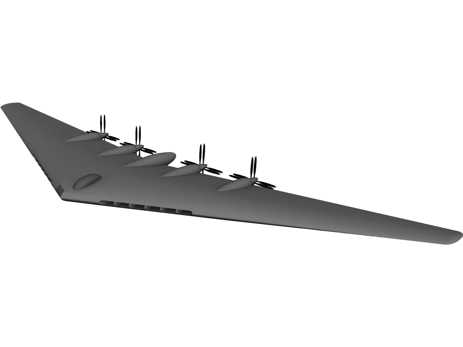 XB-113 Flying Wing 3D Model