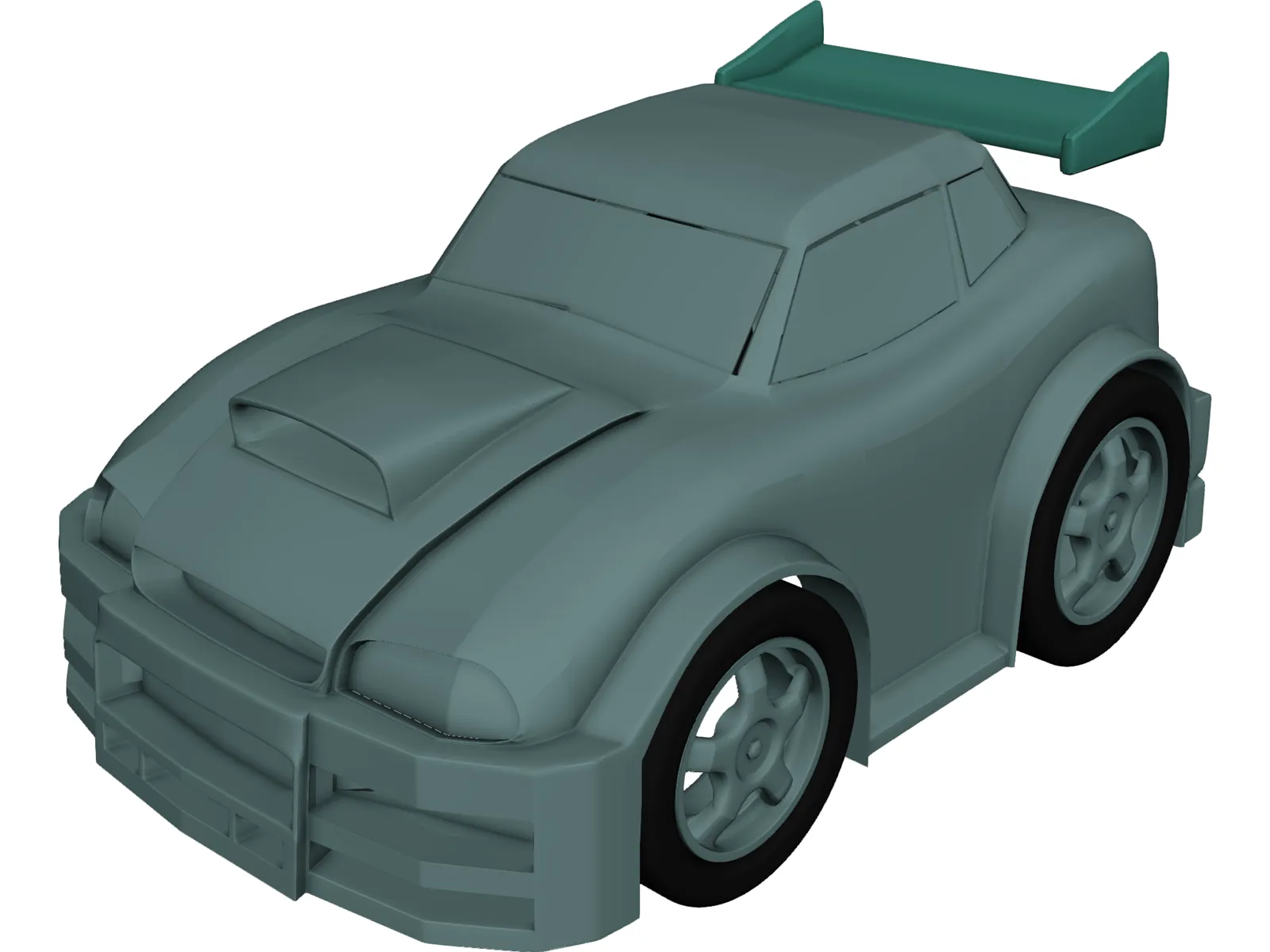 Cartoon Car 3D Model