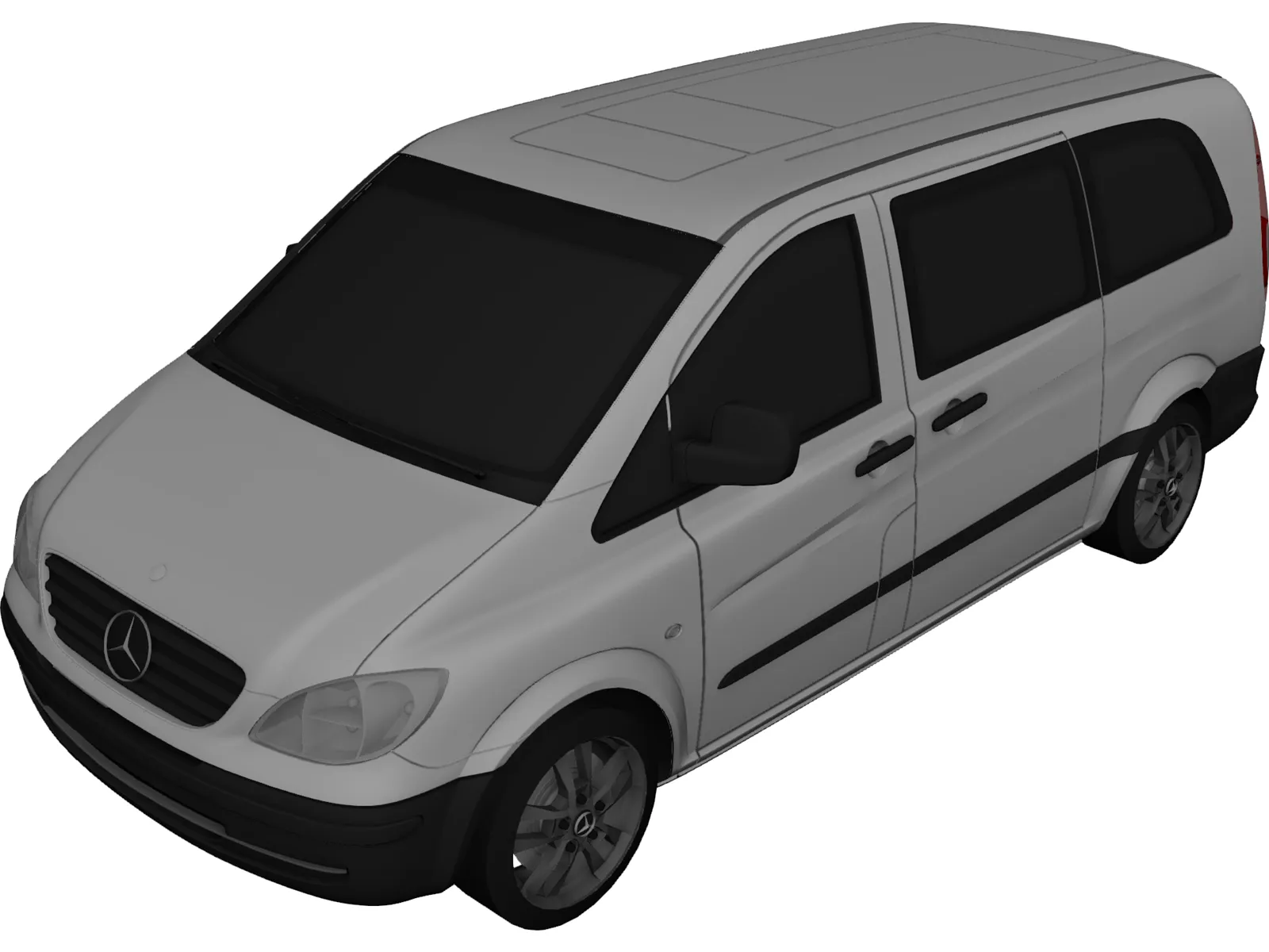 Mercedes-Benz Vito W639 3D Model - 3DCADBrowser