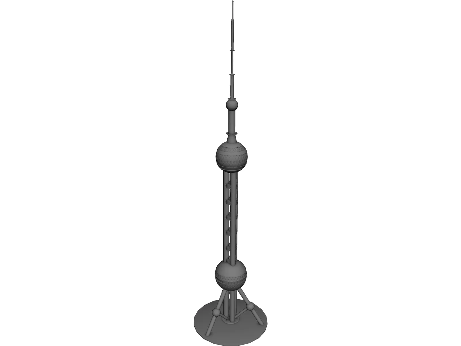 Oriental Pearl Tower Shanghai 3D Model