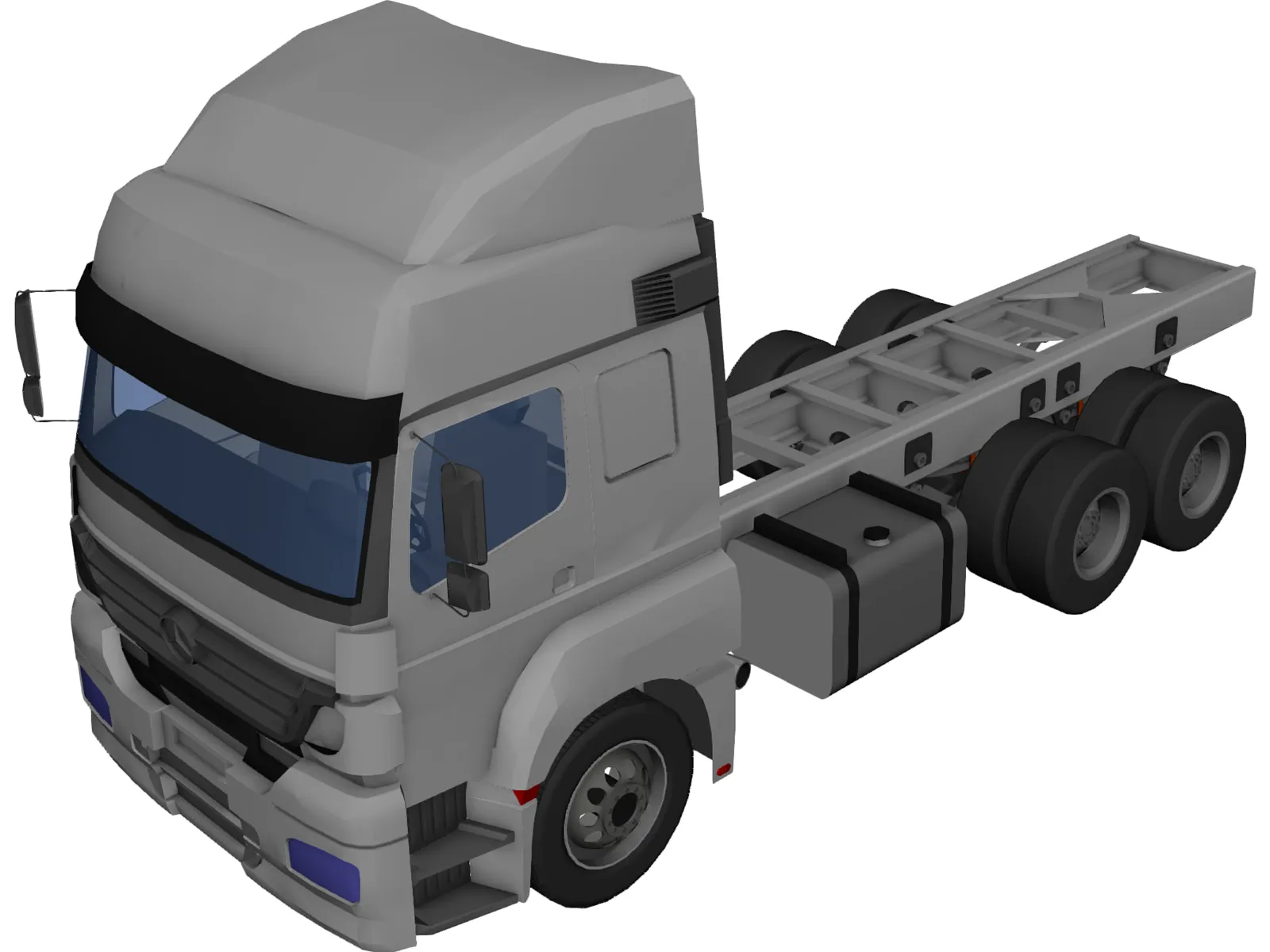 Mercedes-Benz Axor 6X4 Cab 3D Model