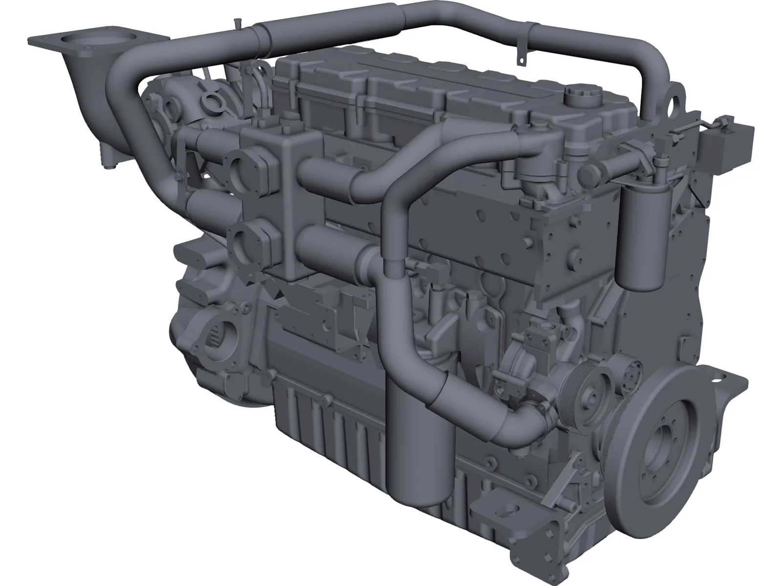 Caterpillar C9 Engine 3D Model