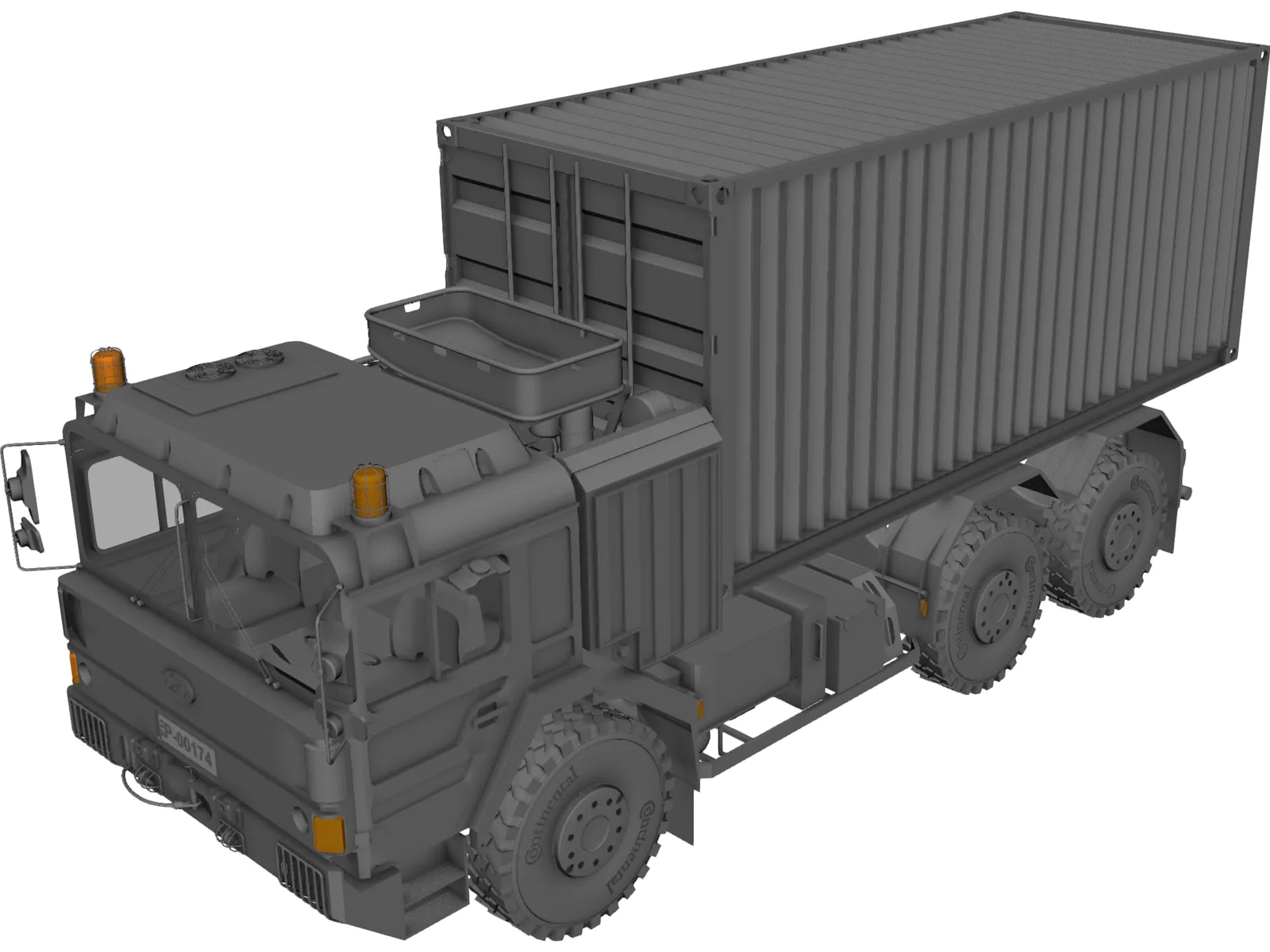 Raba H25 Container 3D Model