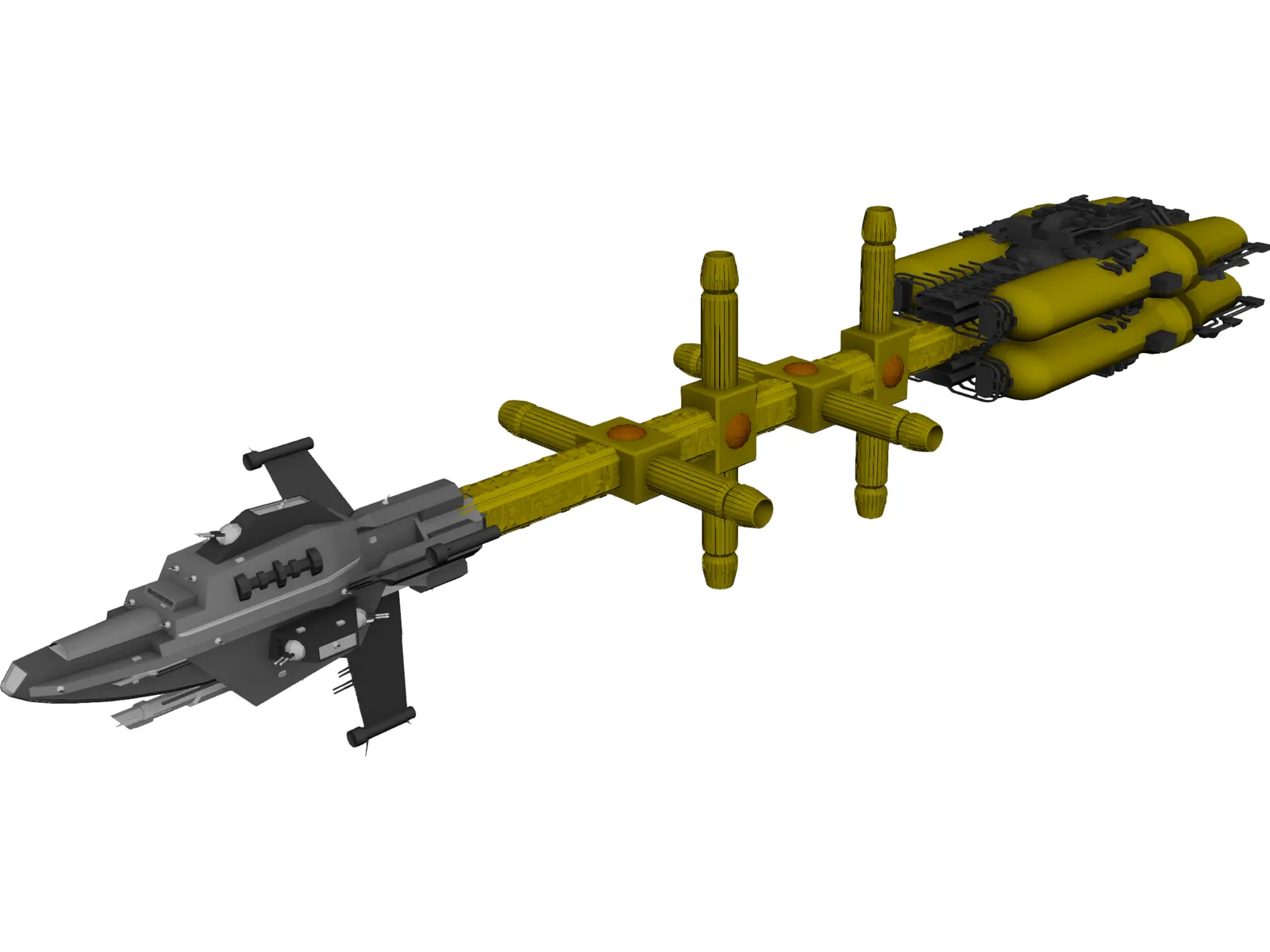 Promethian Space Craft 3D Model