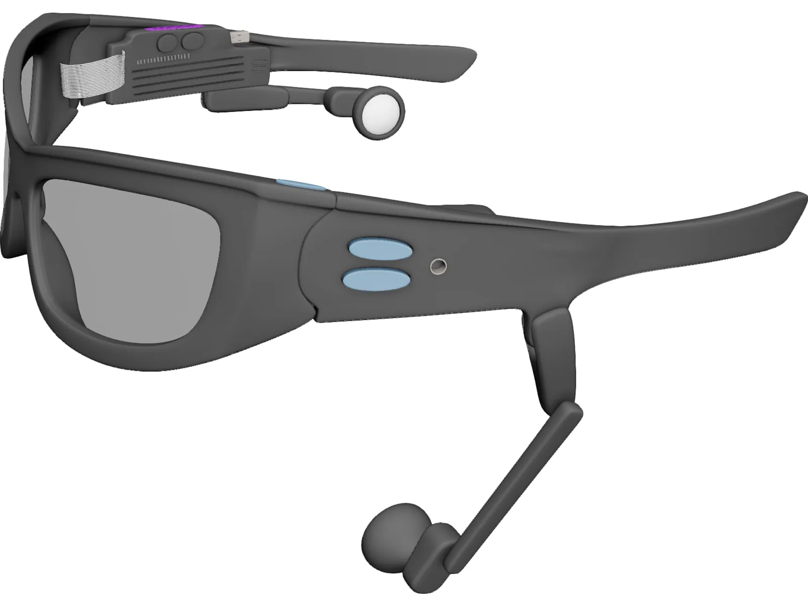 Oakley 3D Cyber Glasses 3D Model