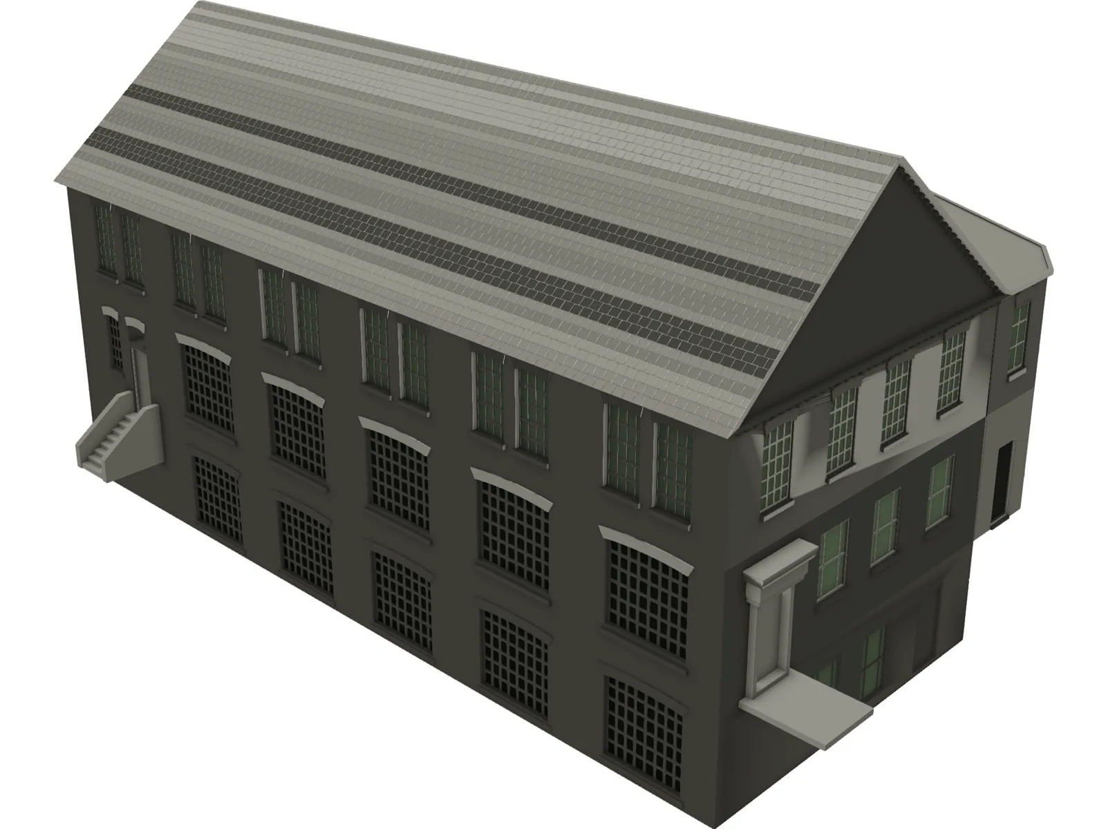 Factory House 3D Model