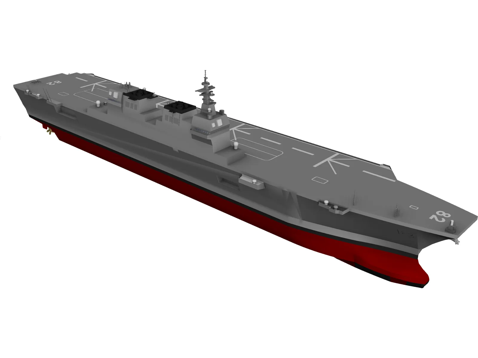 Hyuga-class Helicopter Destroyer 3D Model