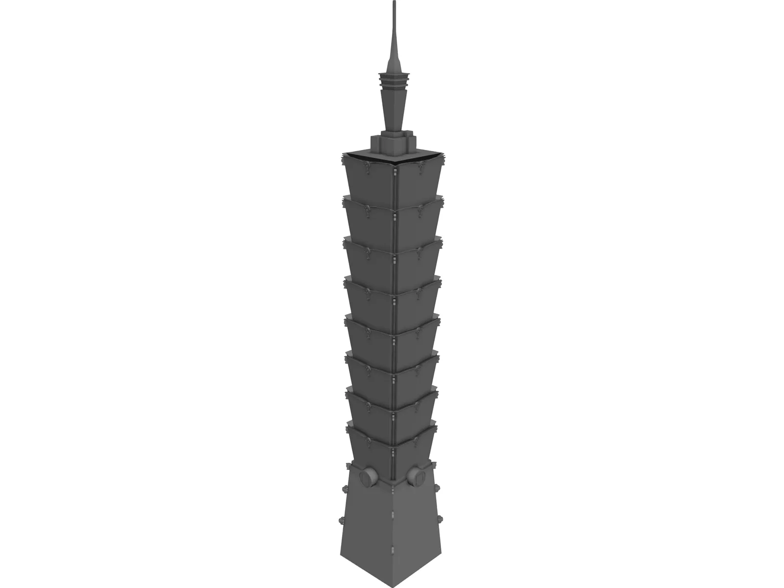 Taipei Tower 3D Model