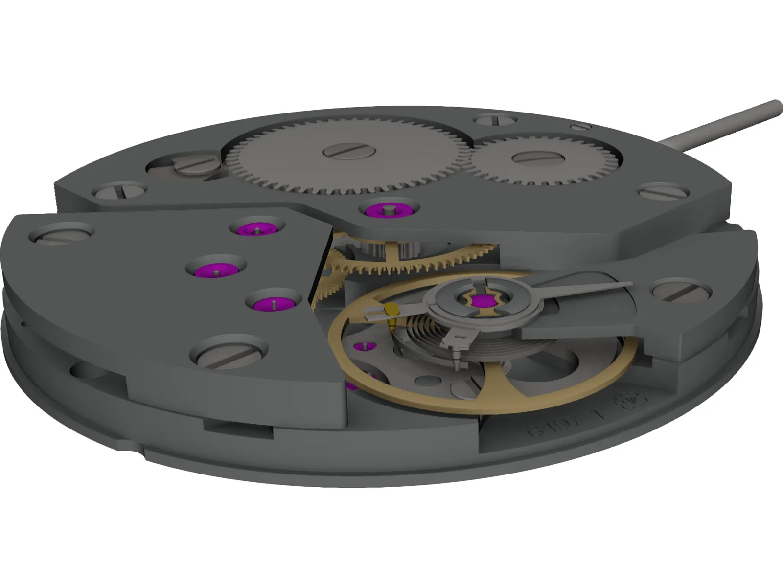 Watch Working Moving Model 3D Model