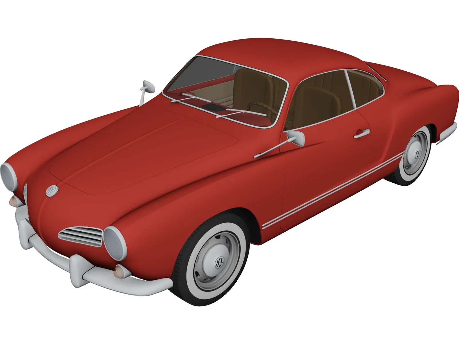 Volkswagen Karmann Ghia (1974) 3D Model