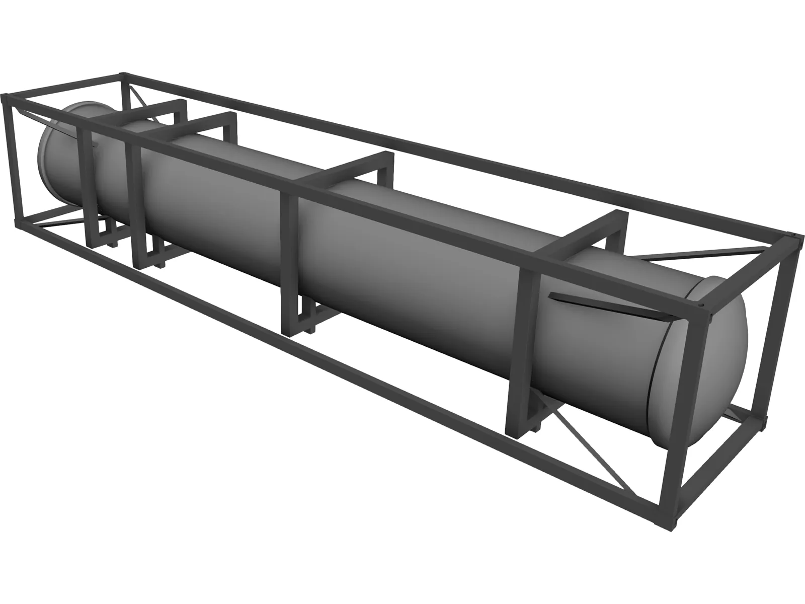 LNG/Cryo Container ISO 40ft 3D Model