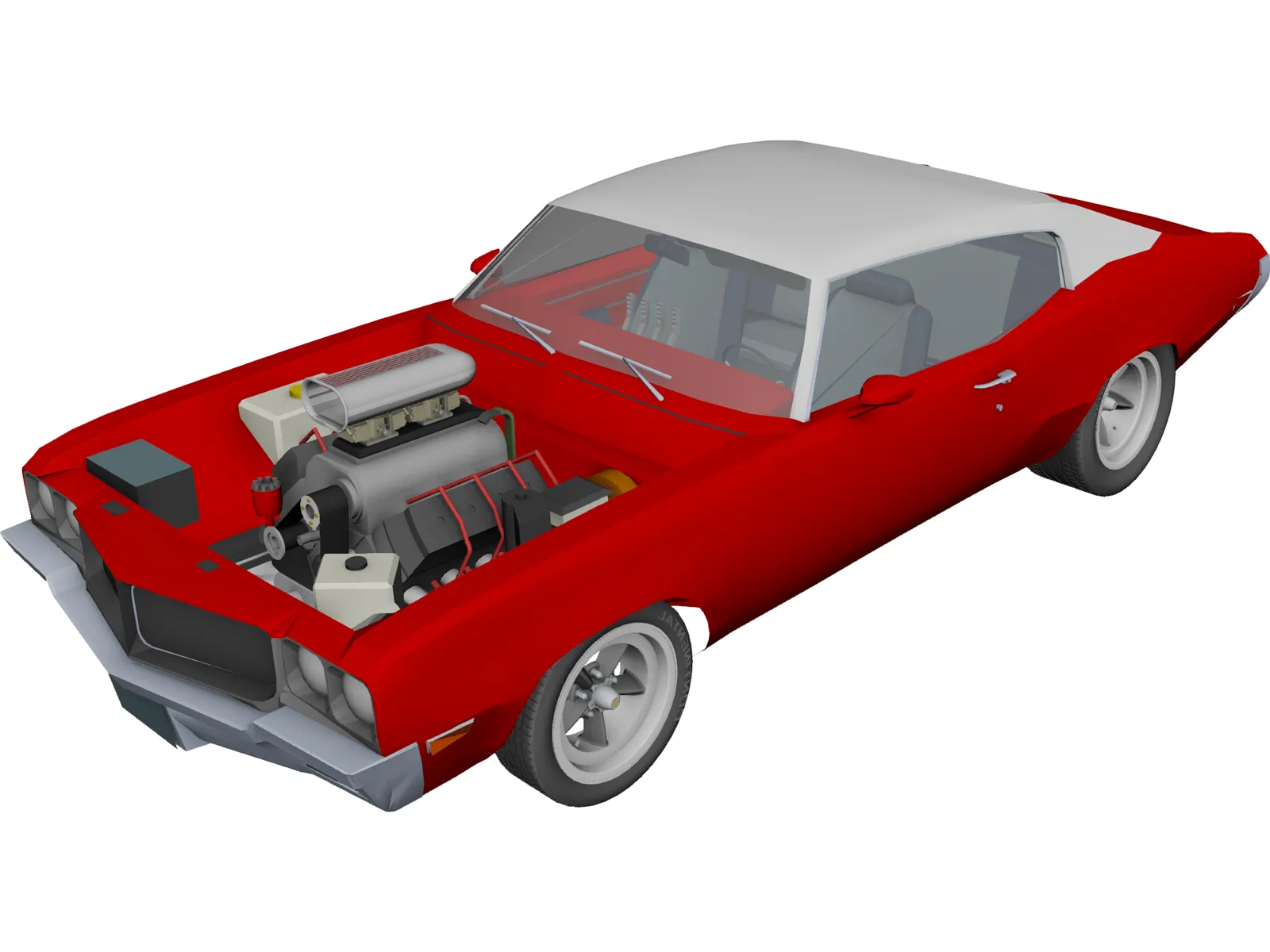 Buick Skylark Street (1970) 3D Model