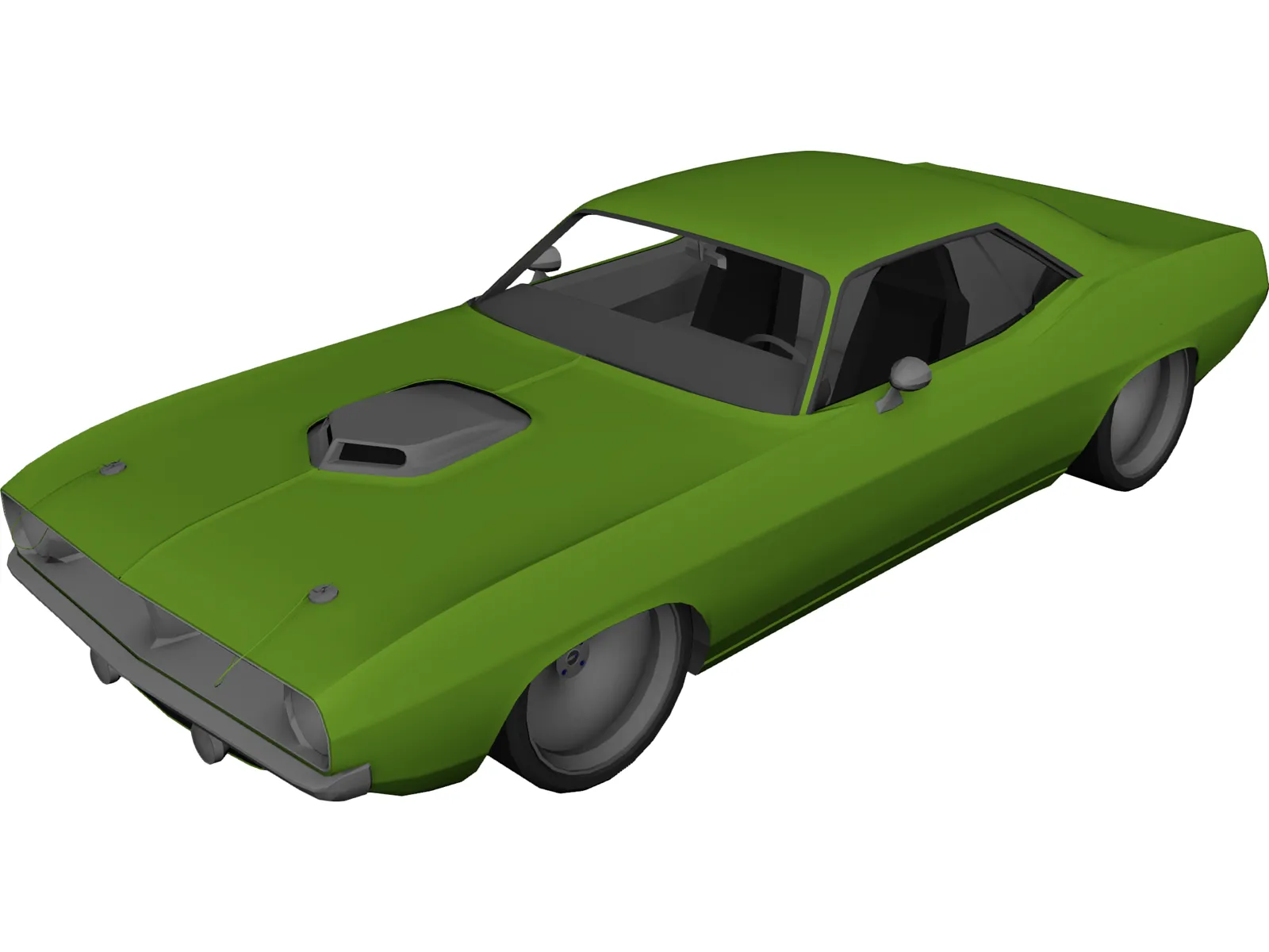 Plymouth Barracuda Lowered 3D Model