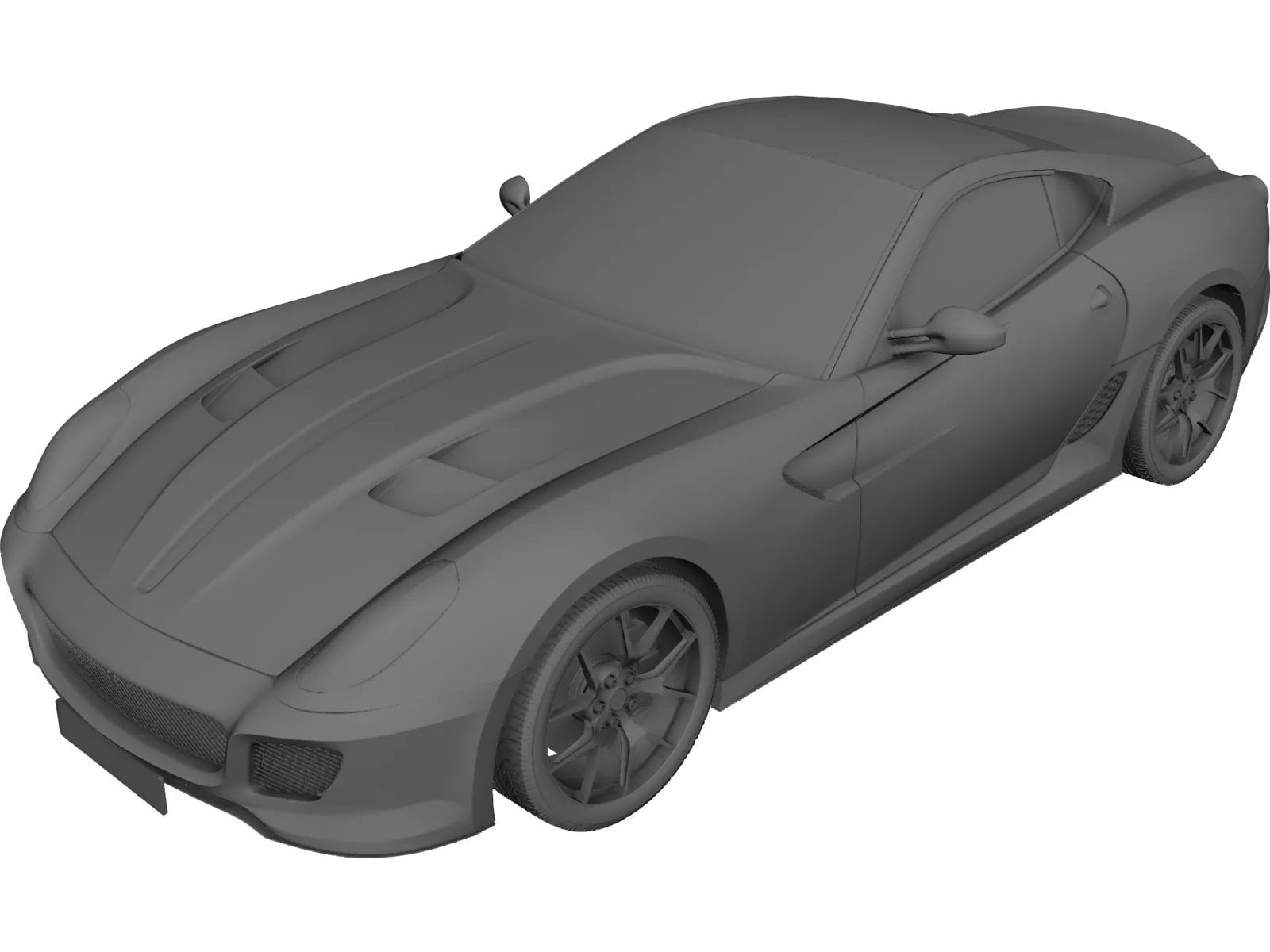 Ferrari 599 GTO (2011) 3D Model