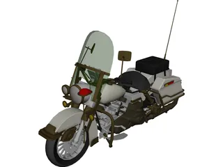 Harley-Davidson Police 3D Model 3D Preview