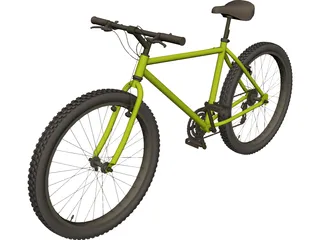 Bike Mountain Hardtail 3D Model