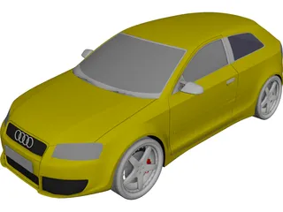 Audi A3 (2004) 3D Model