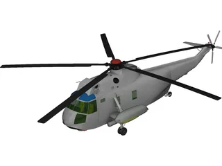 Sikorsky SH-3H Sea King Navy 3D Model 3D Preview