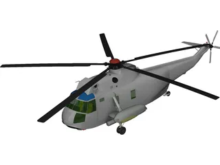 Sikorsky SH-3H Sea King Navy 3D Model