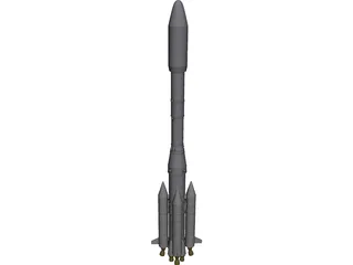Ariane 4 3D Model