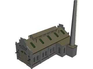 Train Repair Station 3D Model