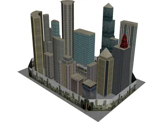 City Block 3D Model