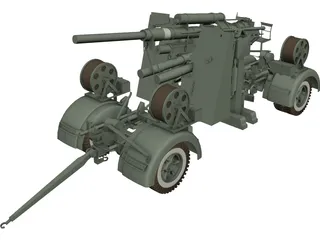 Flak 88 3D Model