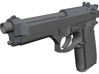 Beretta M9FS 3D Model 3D Preview