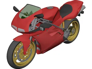 Ducati 916 3D Model 3D Preview
